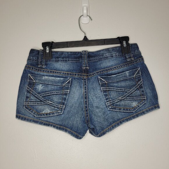 Vintage y2k Aeropostale low rise micro shorts spears hilton party size 7/8 - Picture 2 of 6